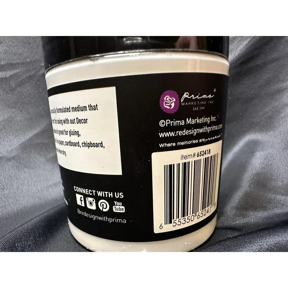 New Redesign W/Prima Decoupage Gel Shine 7.8oz Water-Based Waterproof Varnish